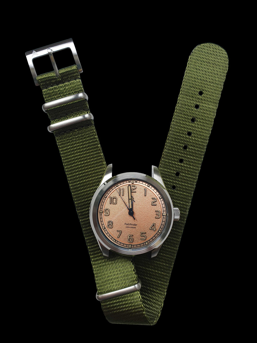 Axios Branded Nato Watch Strap 20mm | Army Green